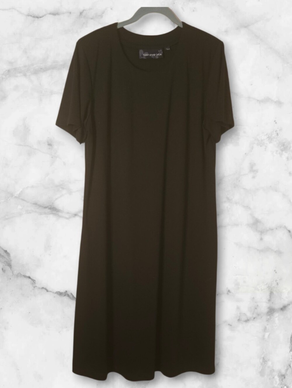 Susan Graver A-line Short Sleeve Dress